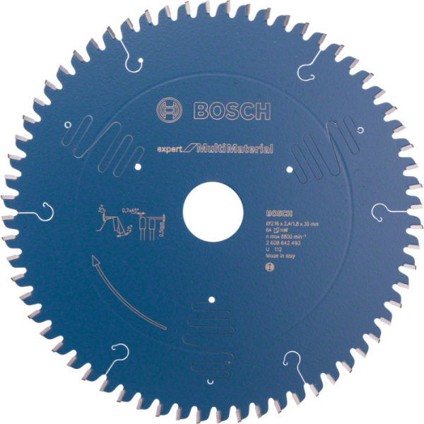 Пильный диск Bosch Expert for Multi Material 216x1.8x30 мм 64 TCG