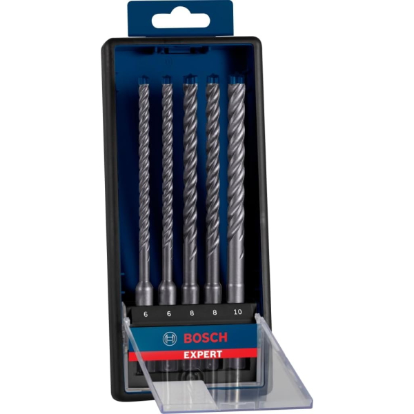 Набор буров Bosch Expert SDS-Plus-7X 6, 6, 8, 8, 10 мм