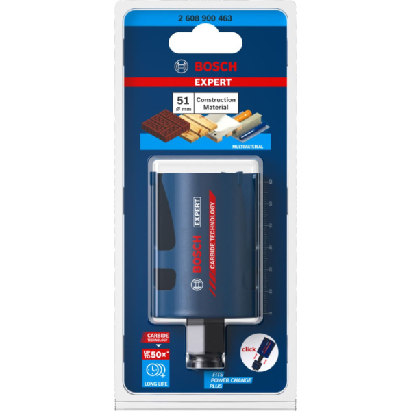 Коронка Bosch Expert Construction Material, 51x60 мм