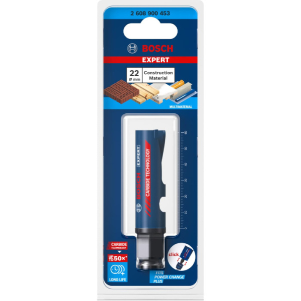 Коронка Bosch Expert Construction Material, 22x60 мм