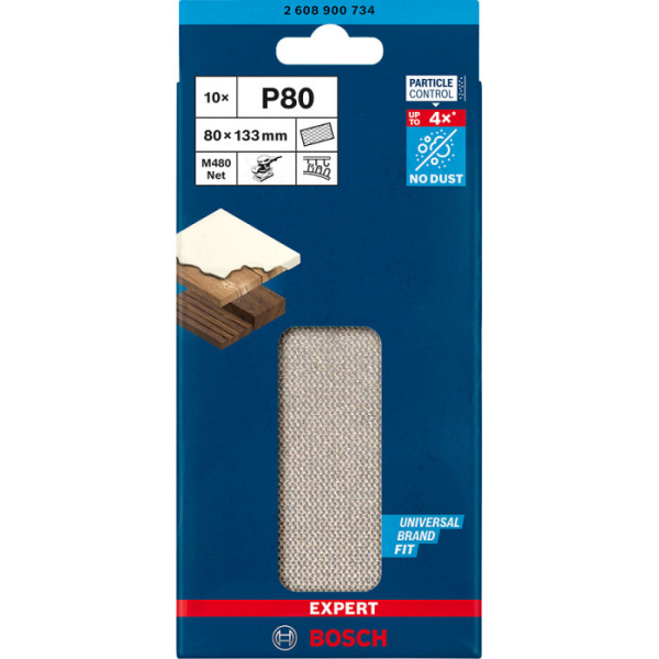 Шліфлист Bosch Expert M480 80х133 мм G80 10 шт
