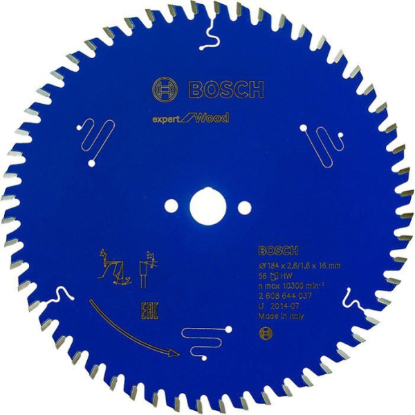 Пильный диск Bosch Expert for Wood 184×2,6×16, 56 ATB