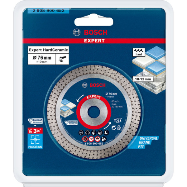 Круг алмазный Bosch Expert HardCeramic 76х1.5х10 мм