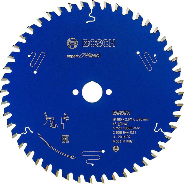 Пильный диск Bosch Expert for Wood 180×2,6×20, 48 ATB