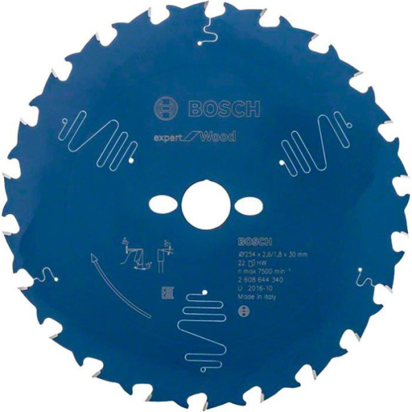 Пильный диск Bosch Expert for Wood 254x30x2,6/1,8x22 T