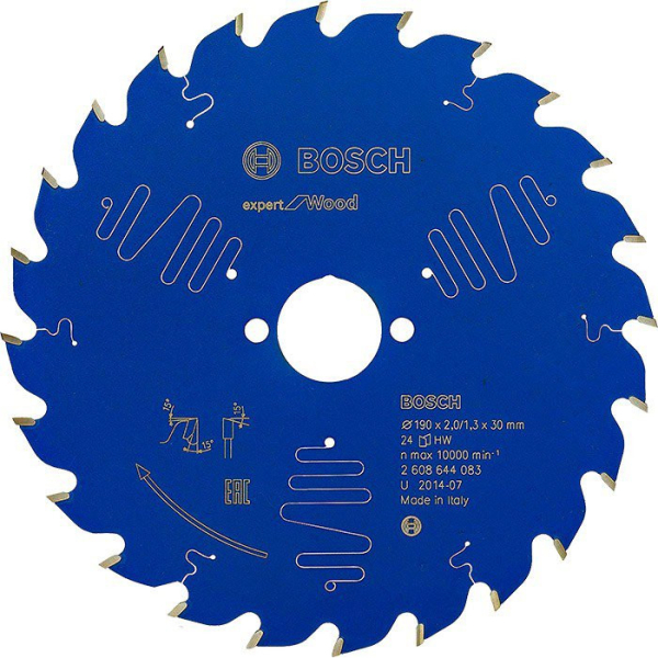 Пильный диск Bosch Expert for Wood 190х2х30 мм, 24 ATB