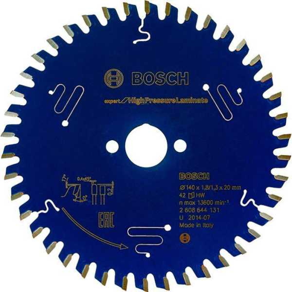 Пильный диск Expert for Laminated Panel 140×1,8×20, 42 HTLCG