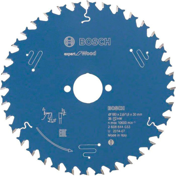 Пильный диск Bosch Expert for Wood 180×2,6×30, 36 ATB