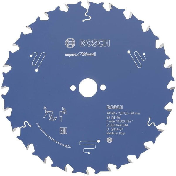 Пильный диск Bosch Expert for Wood 190×2,6×20, 24 ATB