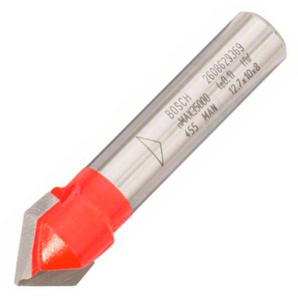 Фреза пазовая твердосплавная Bosch, 8 мм, 12,7×10×44,5 мм 90