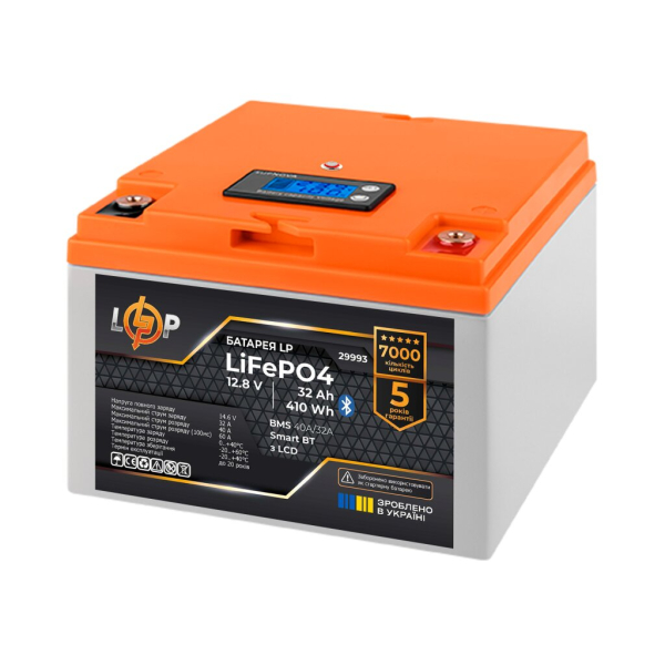 Акумулятор LP LiFePO4 12,8V - 32 Ah (BMS 40А/32A)