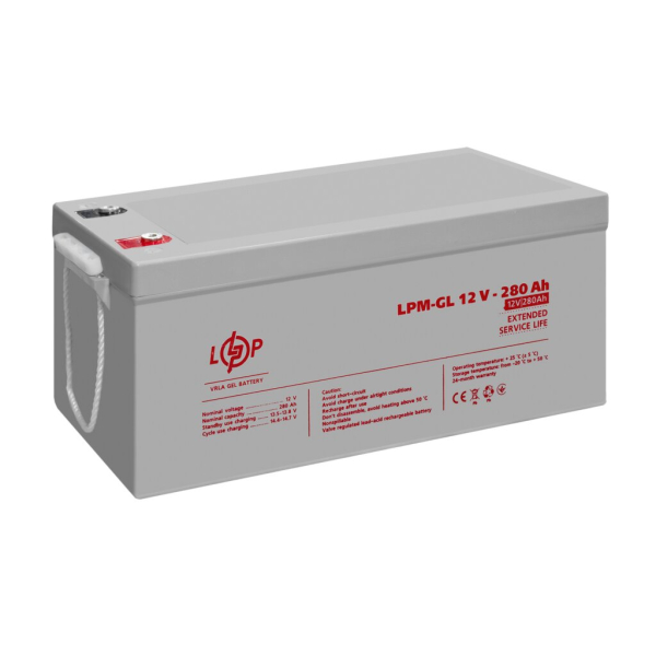 Аккумулятор гелевый LogicPower LPM-GL 12V - 280 Ah