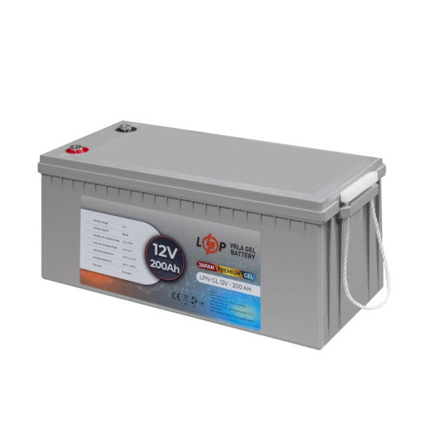 Акумулятор гелевий LogicPower LPN-GL 12V - 200 Ah (JAPAN)