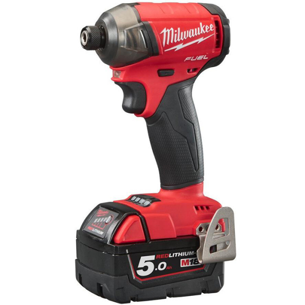 Акумуляторний гвинтоверт Milwaukee M18 FQID-502X, 2xM18 B5 18V 5Ah, з/п M12-18 FC, в кейсі