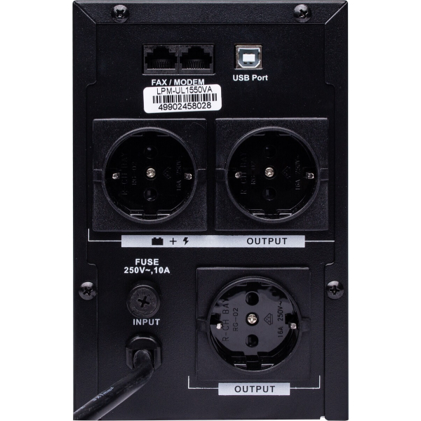Джерело безперебійного живлення LogicPower LPM-UL1550VA, 1085W