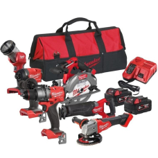 Набор инструментов аккумуляторных Milwaukee M18 FPP6G3-502B, 2x5.0 Ah, M12-18FC TURBO, сумка