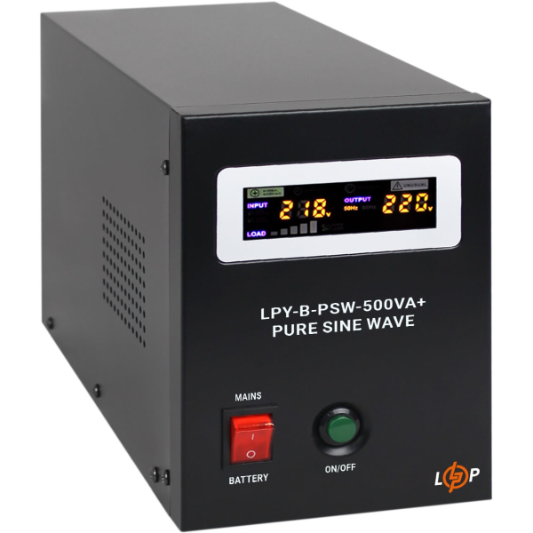 Джерело безперебійного живлення LogicPower LPY-B-PSW-500VA+, 350W