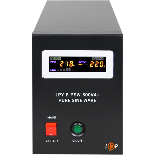 Джерело безперебійного живлення LogicPower LPY-B-PSW-500VA+, 350W