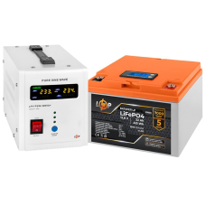 Комплект резервного питания LP (LogicPower) ИБП + литиевая (LiFePO4) батарея (UPS В500+ АКБ LiFePO4 410W)