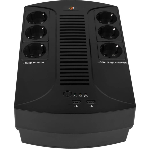 Джерело безперебійного живлення LogicPower LP 850VA-6PS, 595W