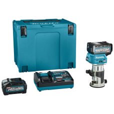 Аккумуляторный фрезер Makita XGT 40 V MAX RT001GM210, 2x4.0Ah, з/у, в кейсе