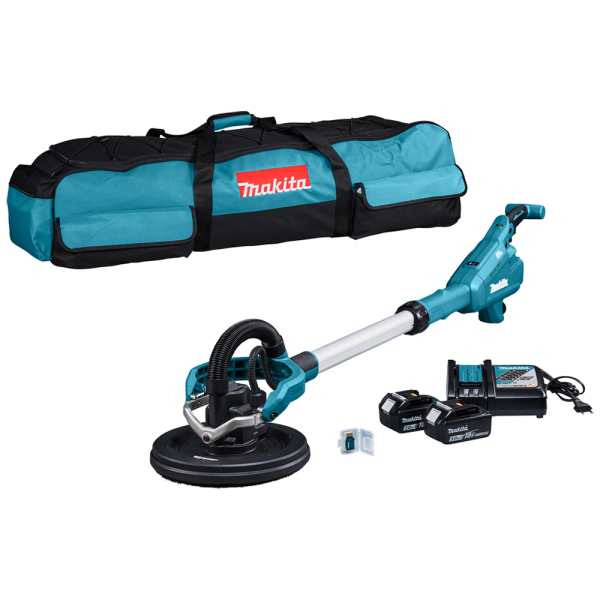 Аккумуляторная шлифмашина для стен Makita DSL801RTEU, 2x5.0Ah, з/у, сумка