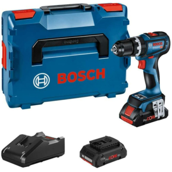 Акумуляторний шуруповерт Bosch Professional GSR 18V-90 C, 2xProCORE 18V 4.0Ah, з/п GAL 18V-40, в L-Boxx 136