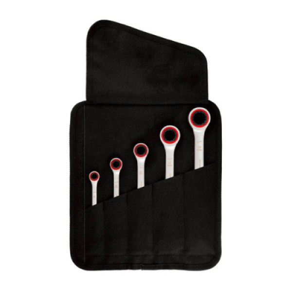 Набір гайкових ключів із тріскачкою Bosch Professional у сумці, 5 шт