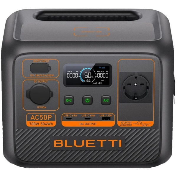 Зарядна станція Bluetti AC50P, 504 Вт/год, 700 Вт