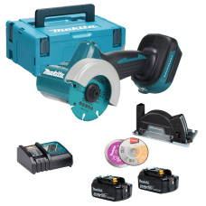 Акумуляторна відрізна машина Makita DMC300RFJ, 2x3.0Ah, з/п, в кейсі Makpac