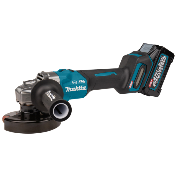 Акумуляторна кутова шліфмашина Makita XGT 40 V MAX GA005GM201, 2x4.0Ah, з/п, в кейсі MakPac 4