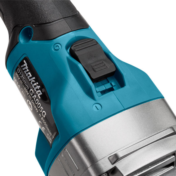 Акумуляторна кутова шліфмашина Makita XGT 40 V MAX GA005GM201, 2x4.0Ah, з/п, в кейсі MakPac 4