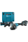Аккумуляторная угловая шлифмашина Makita X-LOCK XGT 40 V MAX GA041GM201, 2x4.0 Ah, з/у, в кейсе MakPac 4