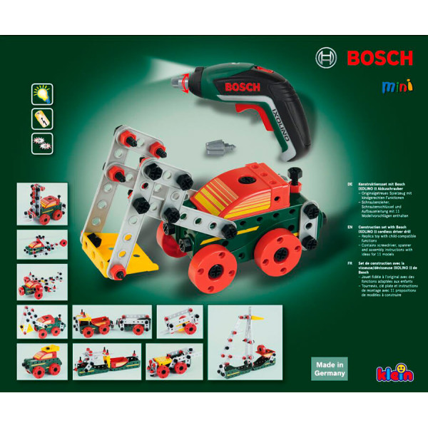 Детский конструктор с шуруповертом Ixolino II Bosch, 77 предметов (8497)
