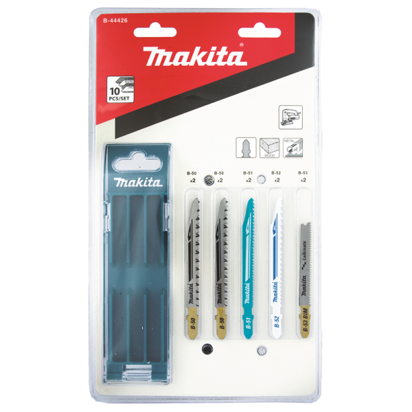 Універсальний набір різних пилок для лобзика Makita, 10 шт