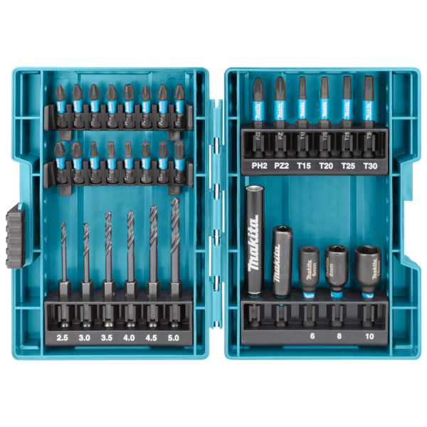 Набор ударных сверл и бит Makita Impact Black, 33 шт