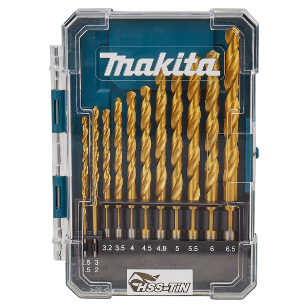 Набір свердл по металу HSS-TIN Makita, 13 шт