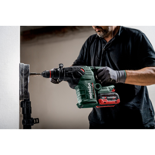 Акумуляторний комбінований перфоратор Metabo KH 18 LTX BL 35 Q, 2x5.5Ah, з/п, в кейсі metaBOX 185 XL