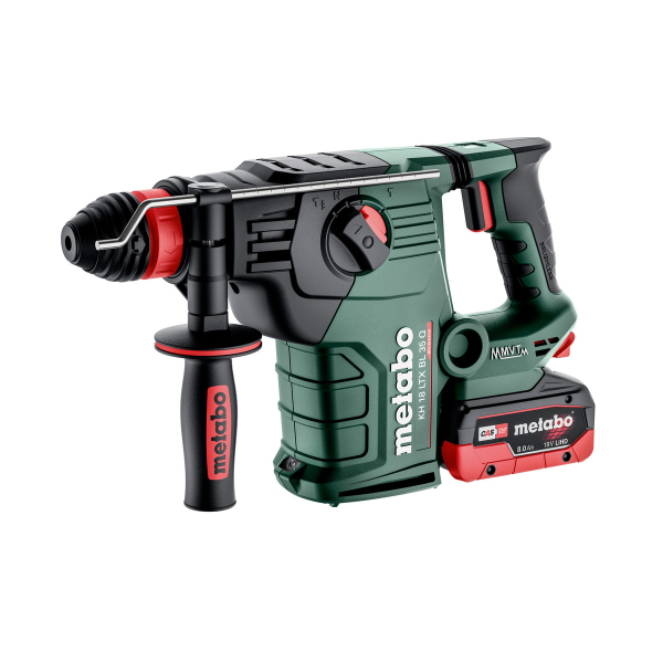 Акумуляторний комбінований перфоратор Metabo KH 18 LTX BL 35 Q, 2x8 Ah, з/п, в кейсі metaBOX 185 XL
