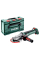 Акумуляторна болгарка Metabo WVBF 18 LT BL 11-125 Quick, каркас, в кейсі metaBOX 165 L