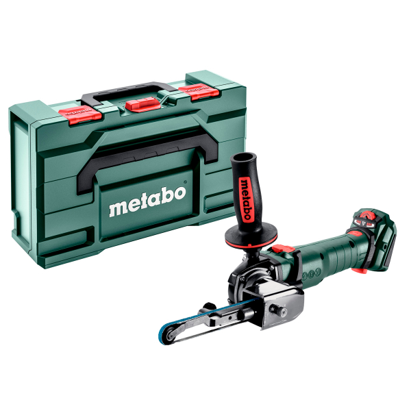 Акумуляторний стрічковий напилок Metabo BFVB 18 LTX BL 90, каркас, в кейсі metaBOX 145 L