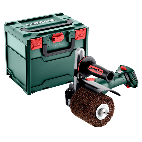 Аккумуляторная щеточная шлифовальная машина Metabo SVB 18 LTX BL 200, каркас, в кейсе metaBOX 340