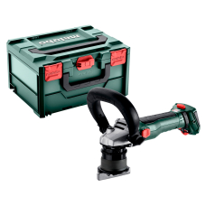 Аккумуляторный фрезер для обработки металлических кромок Metabo KFMVB 18 LTX BL 4 RF, каркас, в metaBOX 215