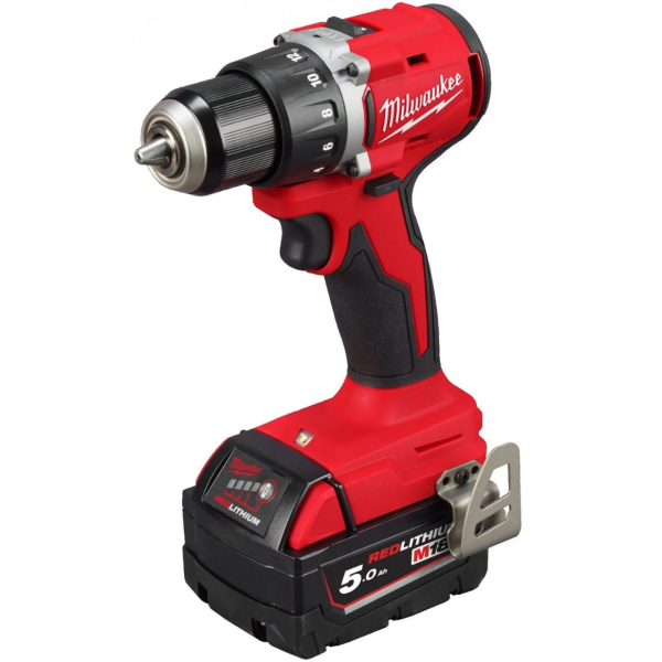 Аккумуляторный шуруповерт Milwaukee M18 BLDDRC-502C, 2xМ18 В5, з/у М12-18 С, в HD кейсе