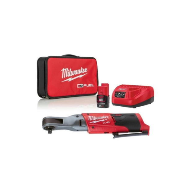 Аккумуляторный гайковерт Milwaukee M12 FIR38-201B, 2x2.0 Ah, з/у, сумка