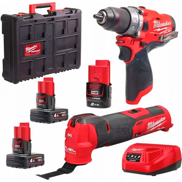 Набор инструментов аккумуляторных MILWAUKEE, M12 FPP2AX-423P