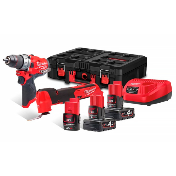 Набор инструментов аккумуляторных MILWAUKEE, M12 FPP2AX-423P