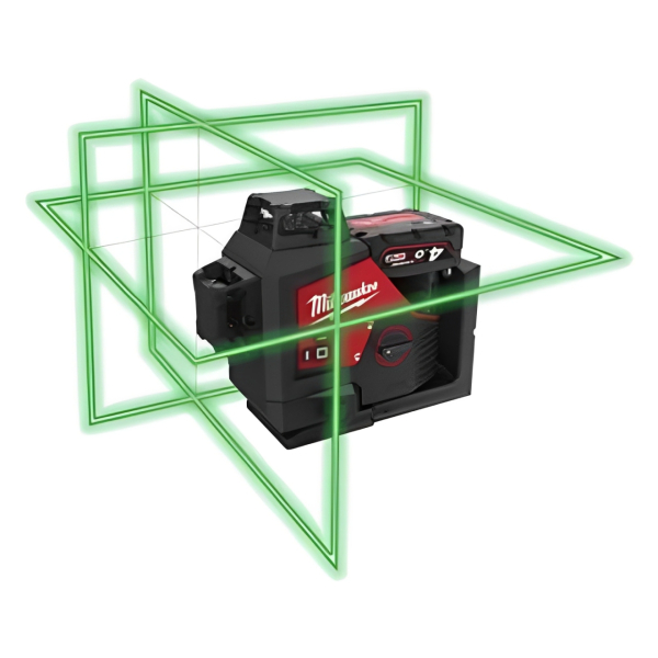 Аккумуляторный лазерный нивелир Milwaukee M12 3PLKIT-401P