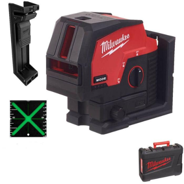 Линейно-точечный лазерный нивелир Milwaukee M12 CLLP-0C