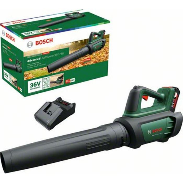 Акумуляторна повітродувка Bosch AdvancedLeafBlower 36V-750, 1×36V 2.0Ah та з/п
